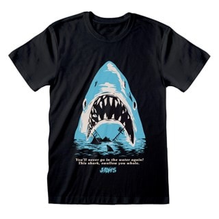 Stylised Poster Jaws Black Tee