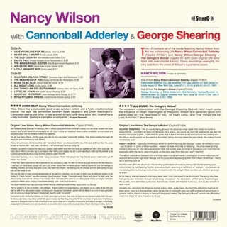 Nancy Wilson With Cannonball Adderley & George Shearing