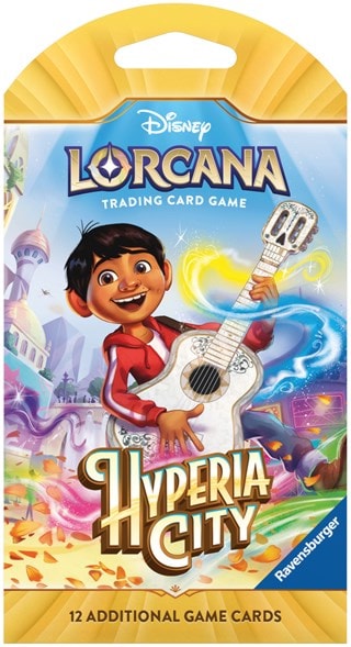 Hyperia City Sleeved Booster Pack Disney Lorcana Trading Cards
