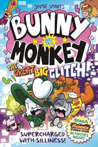 Bunny vs. Monkey: The Great Big Glitch Paperback By Jamie Smart