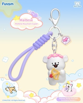 Funism Maltese Cupid Keychain