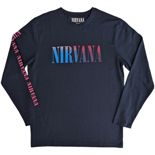 Angelic Gradient Nirvana Navy Long Sleeve Tee