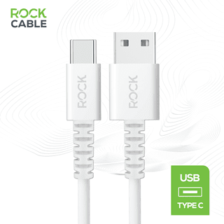 Rock White USB-C Cable 3M