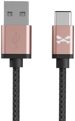 Ghostek NRGline Braided Rose Gold USB-C Cable 3m