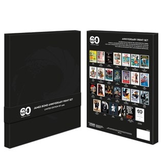 James Bond 60th Anniversary 30cmx40cm Lithographic Print Box Set