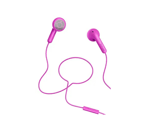 Defunc Earbud Go Talk Pink Earphones w/mic