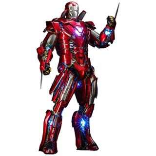 1:6 Iron Man Mark Xxxiii Armour Suit Up - Silver Centurion - Iron Man 3 Hot Toys Figurine