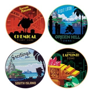 Sonic The Hedgehog Set Of 4 Coasters
