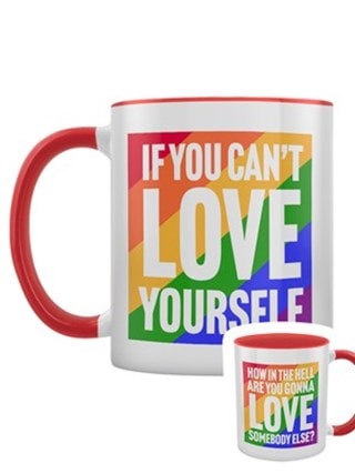 If You Can't Love Yourself Red Coloured Inner Mug