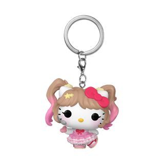Hello Kitty Sanrio K-Pop Outfit Funko Pop Vinyl Keychain