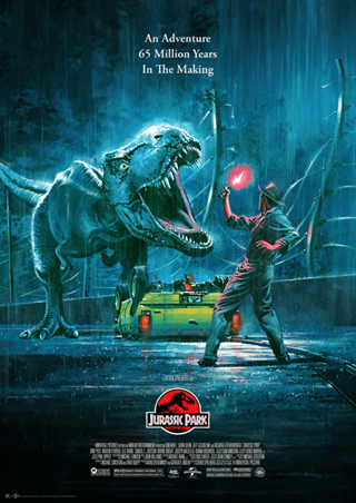 Jurassic Park Paul Mann Art Print A2 Poster