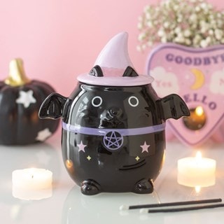 Pastel Bat Cat Ceramic Oil Burner