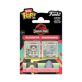 Velociraptor & Brachiosaurus Jurassic Park Funko Bitty Pop 2 Pack
