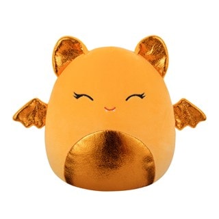7.5'' Tangie Orange Bat With Metallic Belly And Closed Eyes Squishmallows Plush