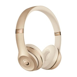 Beats By Dr Dre  Solo 3 Wireless Gold Bluetooth Headphones