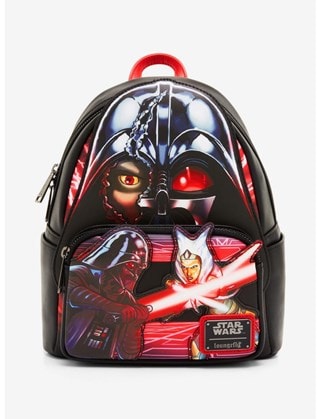 Ahsoka And Darth Vader Fight Scene Mini Backpack Loungefly