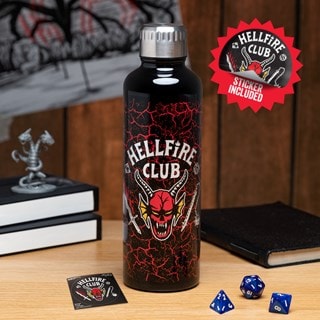 Hellfire Club Metal Stranger Things Water Bottle
