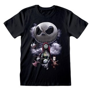 Dark Montage Nightmare Before Christmas Black Tee
