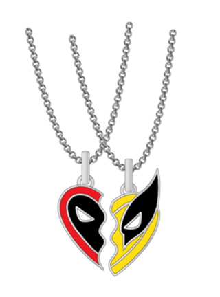 Deadpool & Wolverine BFF Pendant Necklace Set Jewellery