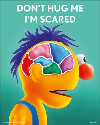 Whats On Your Mind Dont Hug Me I Am Scared 3D Lenticular Poster Loose