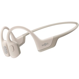 Shokz OpenRun Pro Beige Bone Conduction Bluetooth Earphones