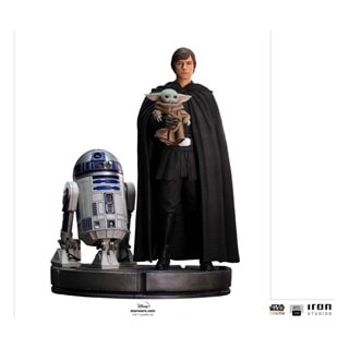 Luke Skywalker R2-D2 And Grogu Legacy Replica Mandalorian Iron Studios Figurine