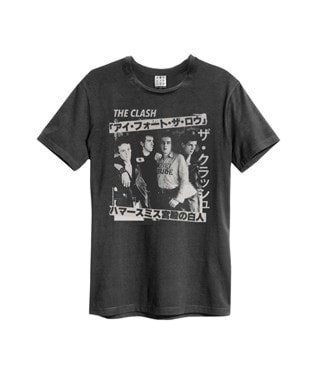 The Clash Tour Poster Charcoal Tee