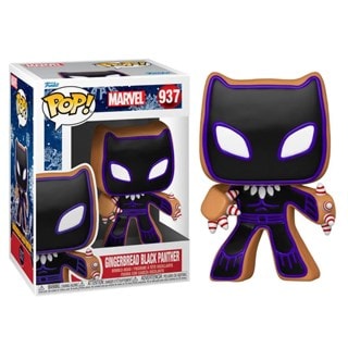 Gingerbread Black Panther (937) Holiday Marvel Pop Vinyl