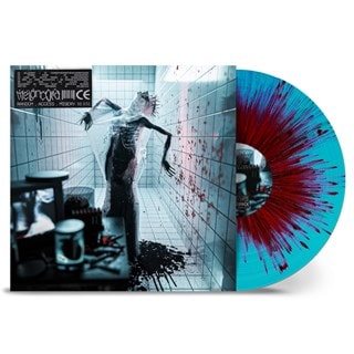 Random.access.misery - Turquoise Transp. Red Opaque Black Splatter Vinyl