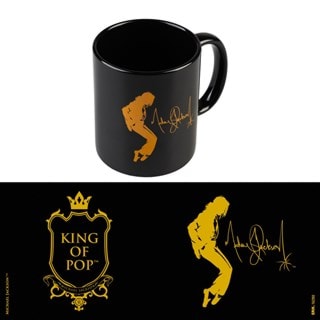 Michael Jackson King Of Pop Black Mug