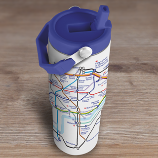 Tube Map TFL Metal Travel Mug