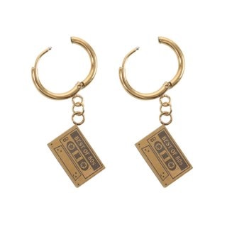 Mixtape Gold Tone Earrings