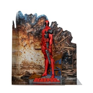 Deadpool 1/10 Scale Posed Figure With Scene New Mutants #98 McFarlane Figurine