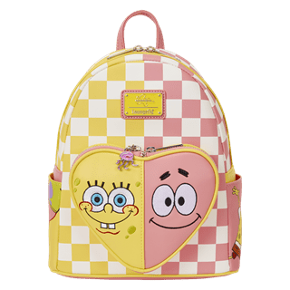 SpongeBob SquarePants And Patrick Star Checkered Loungefly Mini Backpack
