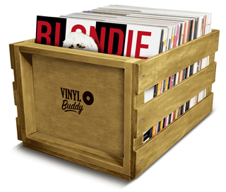Vinyl Buddy Wood LP Crate - 65 Lps