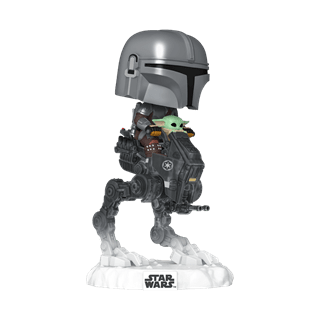Mandalorian With Grogu In Imperial Remnant At-Rt 837 Mandalorian & Grogu Funko Pop Vinyl Ride Deluxe