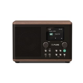 Pure Classic H4 Coffee Black/Walnut DAB+/FM Portable Radio & Bluetooth Speaker