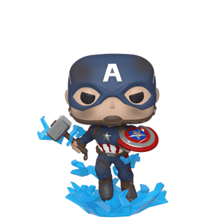 Captain America With Broken Shield & Mjolnir 573 Avengers Endgame Funko Pop Vinyl