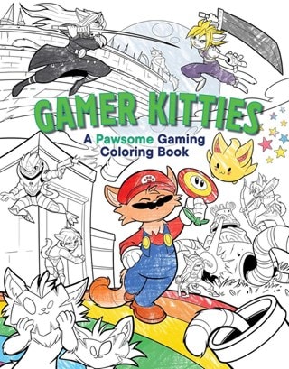 Gamer Kitties: A Pawsome Gaming Coloring Book