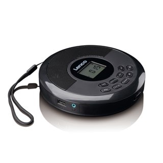Lenco CD-340BK Black Bluetooth Portable CD Player With Built-in Speaker