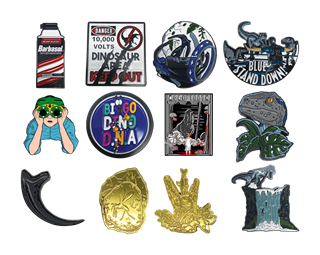 Jurassic Park Mystery Pin Badges