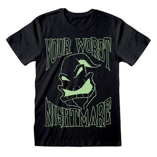 Oogie Boogie Glow In The Dark Ink Nightmare Before Christmas Black Tee