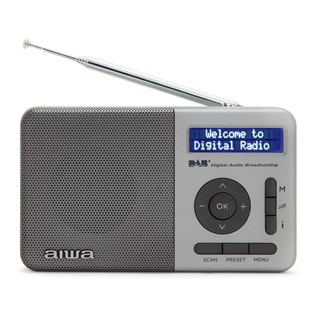 Aiwa RD-40DAB Silver Digital DAB+/FM Portable Radio