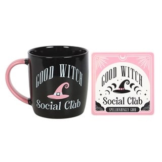 Good Witch Social Club Mug & Coaster Set