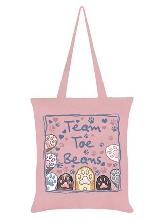 Team Toe Beans Pale Pink Tote Bag