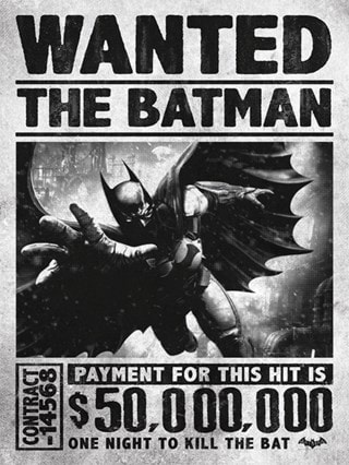 Batman Arkham Origins: Wanted! DC Canvas Print