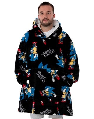 Sonic The Hedgehog Mens Blanket Hoodie