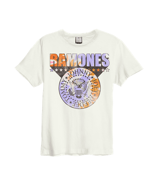 Ramones Tie Dye Shield White Tee