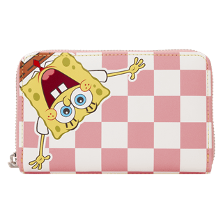 SpongeBob SquarePants And Patrick Star Checkered Loungefly Zip Around Wallet