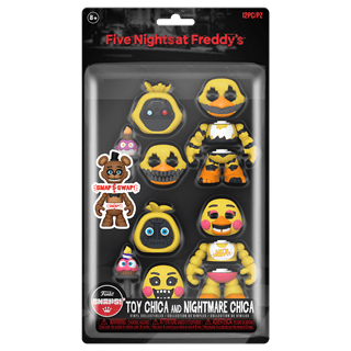 Nightmare Chica & Toy Chica Five Nights At Freddys (FNAF) Funko Snap Double Pack